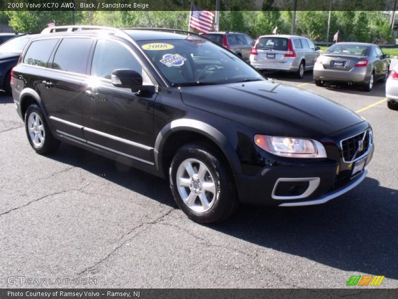 Black / Sandstone Beige 2008 Volvo XC70 AWD