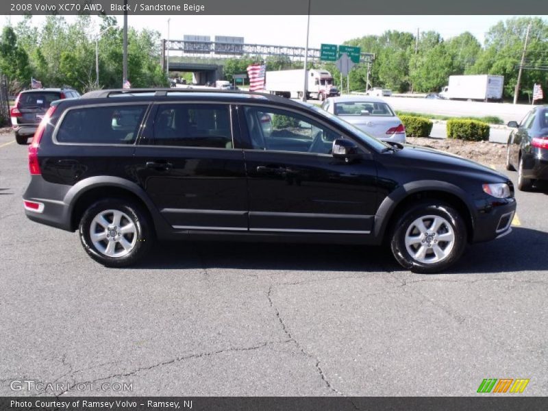 Black / Sandstone Beige 2008 Volvo XC70 AWD