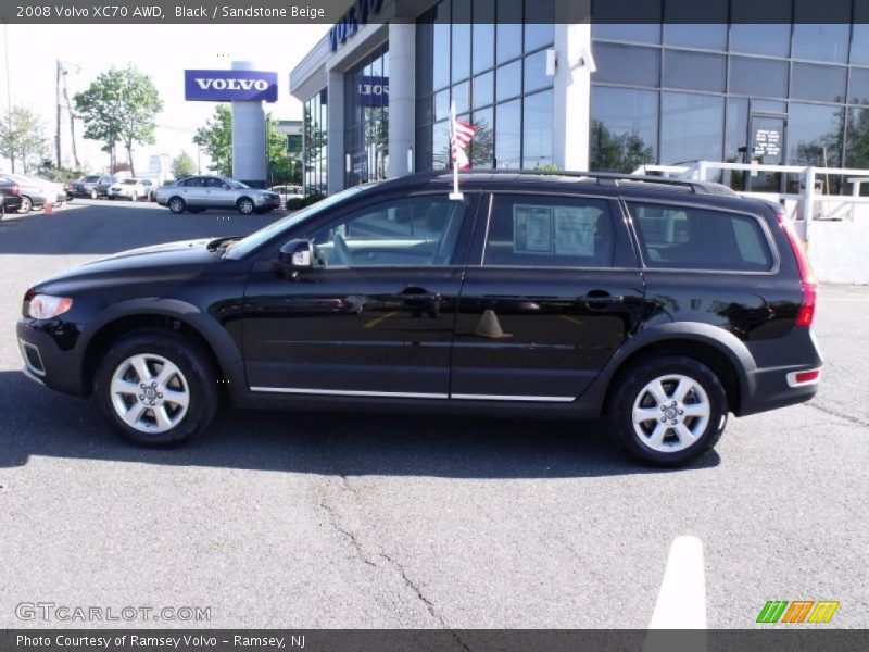 Black / Sandstone Beige 2008 Volvo XC70 AWD