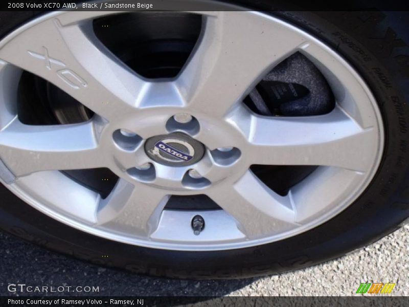 Black / Sandstone Beige 2008 Volvo XC70 AWD