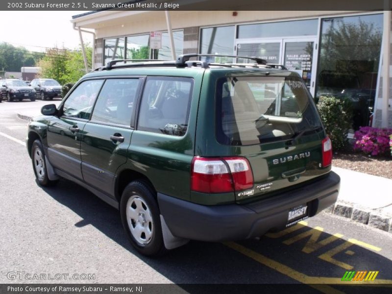 Savanna Green Metallic / Beige 2002 Subaru Forester 2.5 L