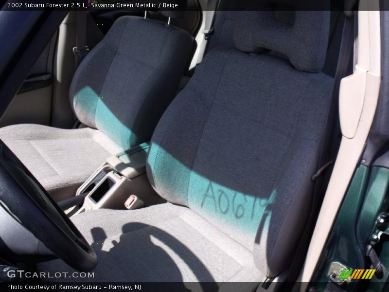 Savanna Green Metallic / Beige 2002 Subaru Forester 2.5 L
