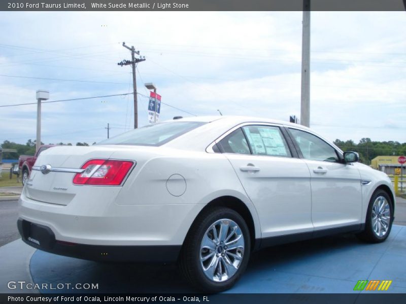 White Suede Metallic / Light Stone 2010 Ford Taurus Limited