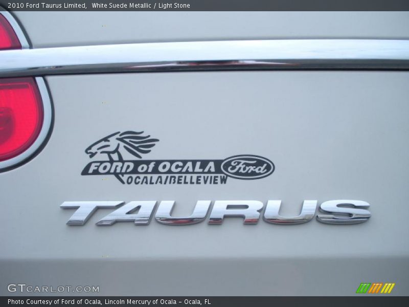 White Suede Metallic / Light Stone 2010 Ford Taurus Limited