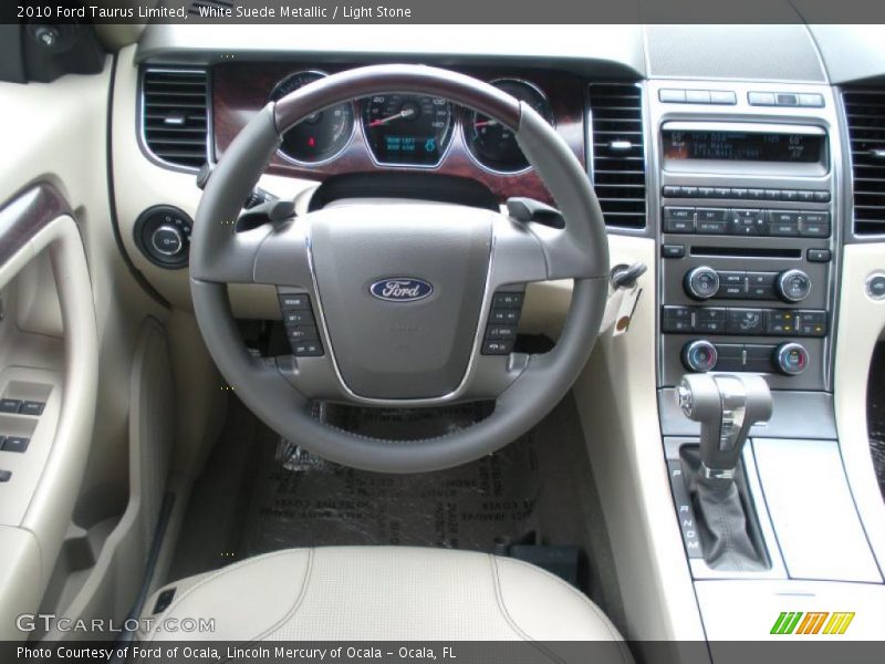 White Suede Metallic / Light Stone 2010 Ford Taurus Limited