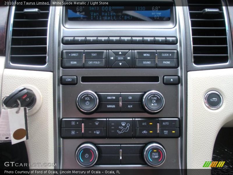 White Suede Metallic / Light Stone 2010 Ford Taurus Limited