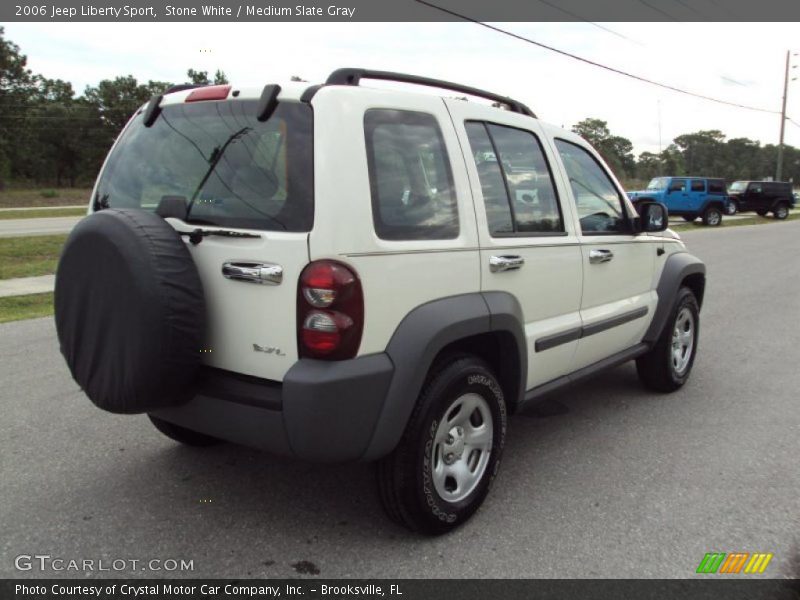 Stone White / Medium Slate Gray 2006 Jeep Liberty Sport