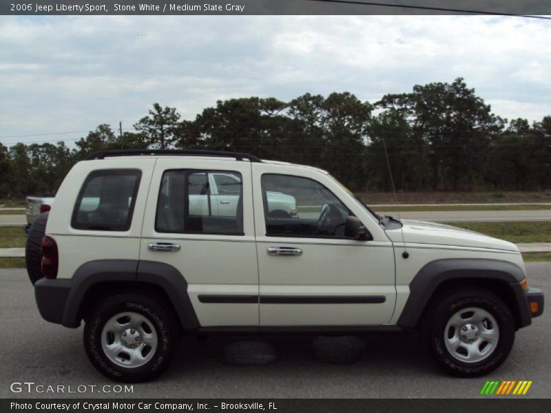 Stone White / Medium Slate Gray 2006 Jeep Liberty Sport