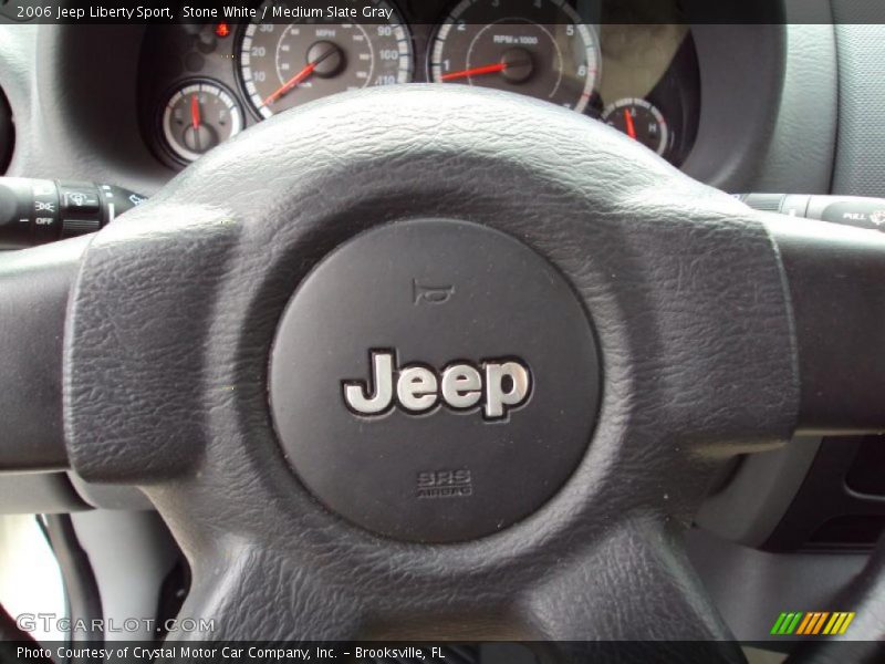 Stone White / Medium Slate Gray 2006 Jeep Liberty Sport