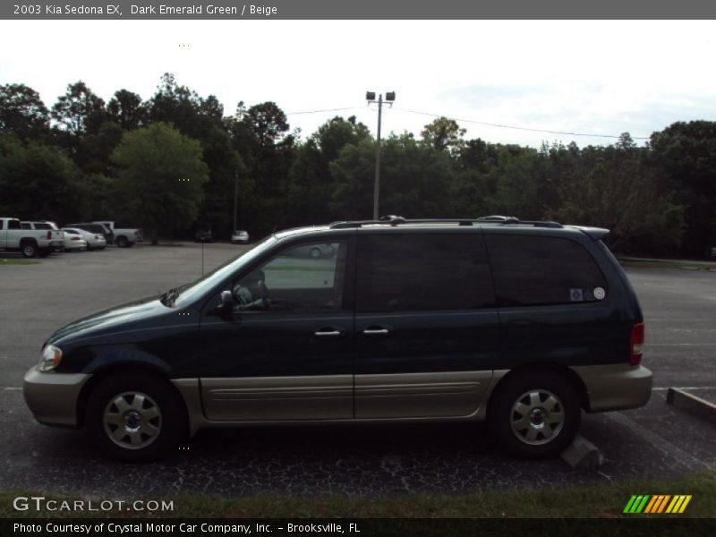 Dark Emerald Green / Beige 2003 Kia Sedona EX