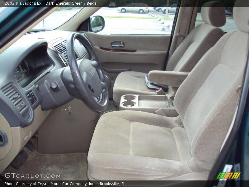Dark Emerald Green / Beige 2003 Kia Sedona EX