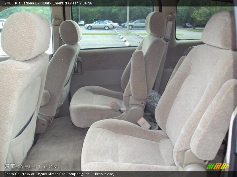 Dark Emerald Green / Beige 2003 Kia Sedona EX