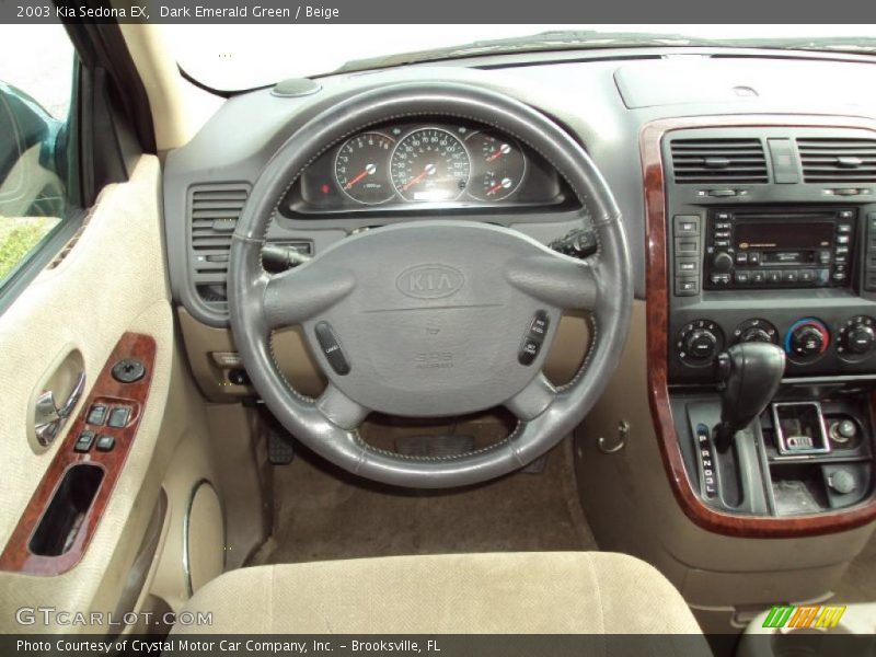 Dark Emerald Green / Beige 2003 Kia Sedona EX