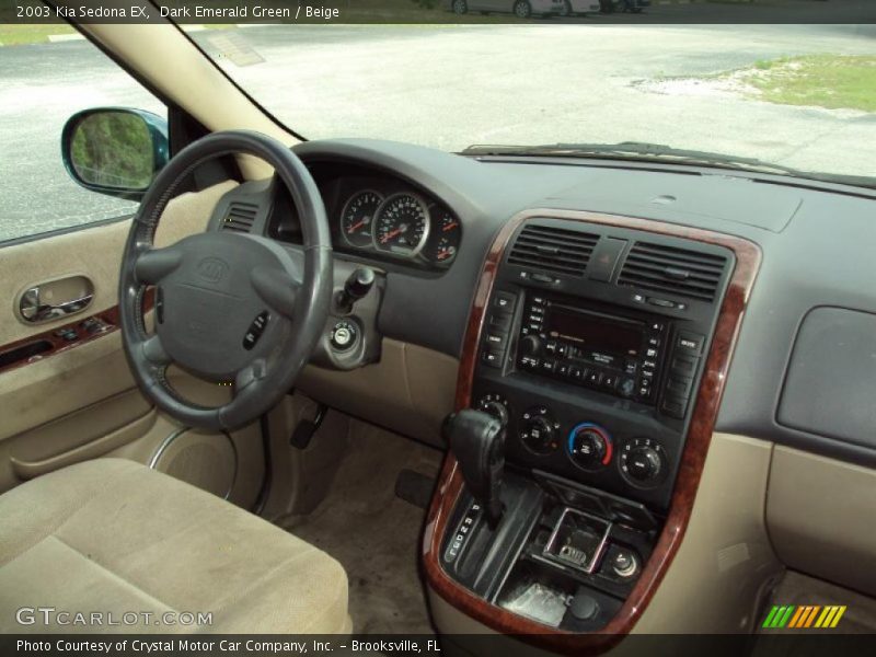Dark Emerald Green / Beige 2003 Kia Sedona EX