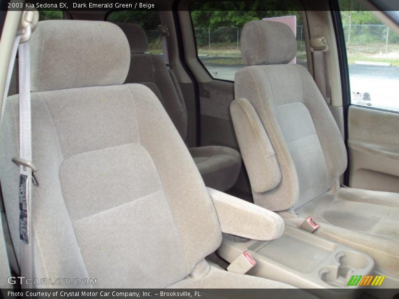 Dark Emerald Green / Beige 2003 Kia Sedona EX