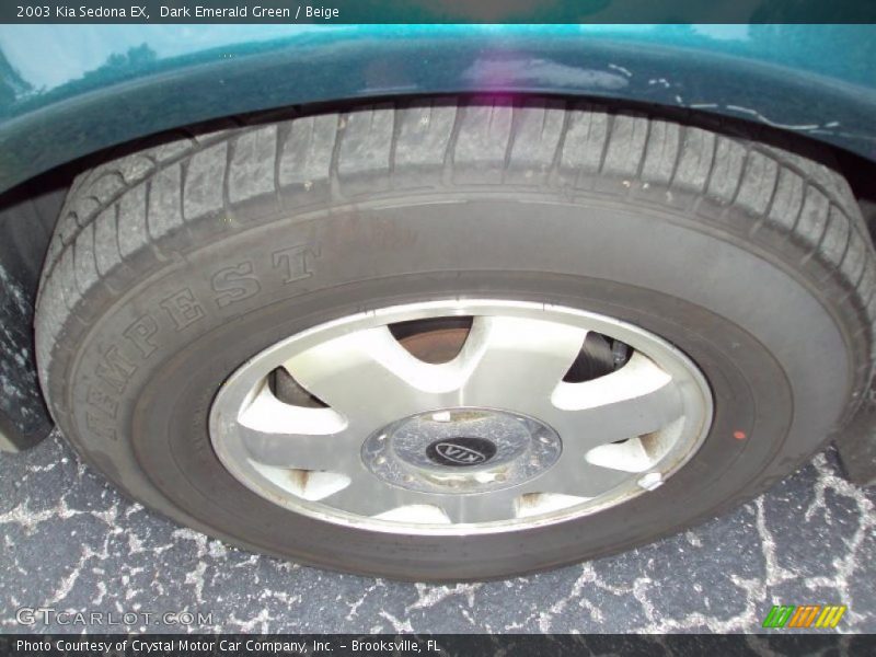 Dark Emerald Green / Beige 2003 Kia Sedona EX