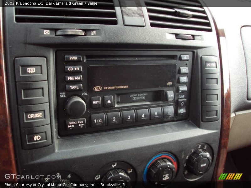 Dark Emerald Green / Beige 2003 Kia Sedona EX