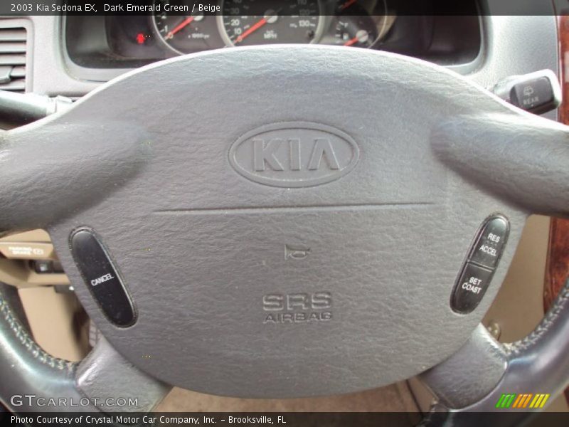 Dark Emerald Green / Beige 2003 Kia Sedona EX