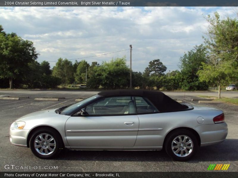 Bright Silver Metallic / Taupe 2004 Chrysler Sebring Limited Convertible
