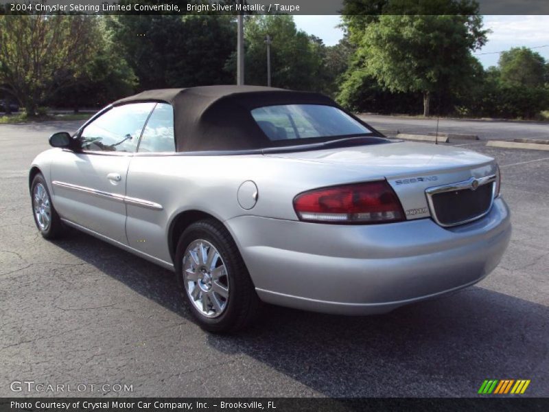 Bright Silver Metallic / Taupe 2004 Chrysler Sebring Limited Convertible