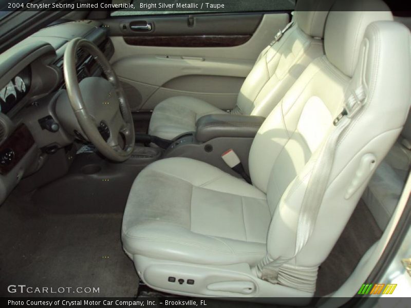 Bright Silver Metallic / Taupe 2004 Chrysler Sebring Limited Convertible