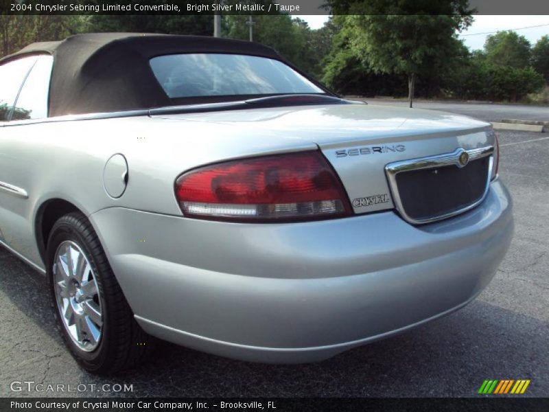 Bright Silver Metallic / Taupe 2004 Chrysler Sebring Limited Convertible