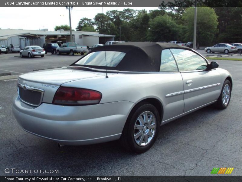 Bright Silver Metallic / Taupe 2004 Chrysler Sebring Limited Convertible
