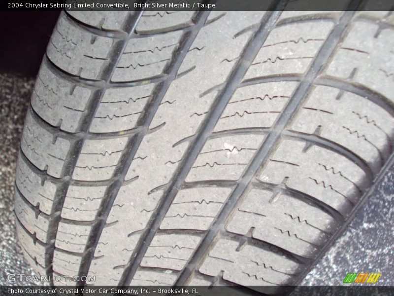 Bright Silver Metallic / Taupe 2004 Chrysler Sebring Limited Convertible