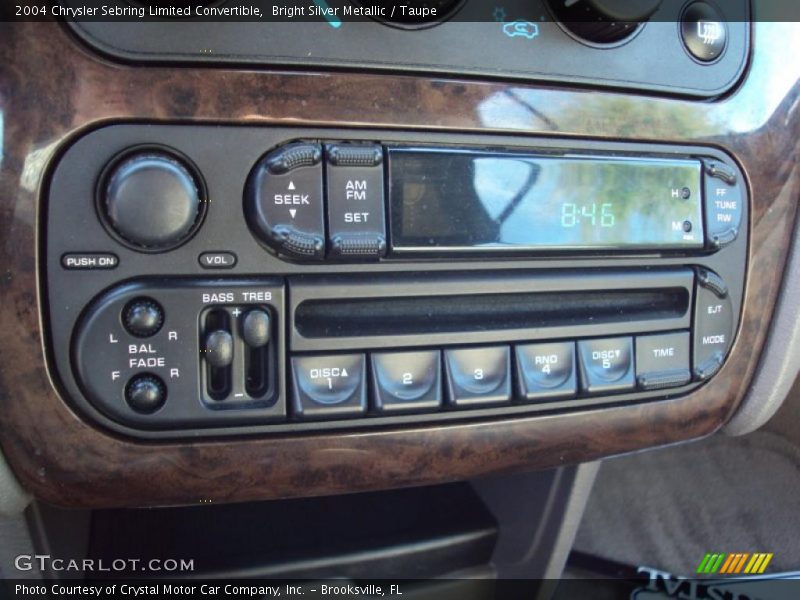 Bright Silver Metallic / Taupe 2004 Chrysler Sebring Limited Convertible