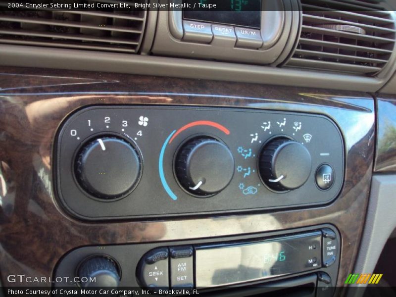 Bright Silver Metallic / Taupe 2004 Chrysler Sebring Limited Convertible