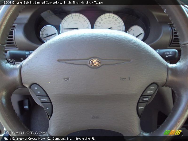 Bright Silver Metallic / Taupe 2004 Chrysler Sebring Limited Convertible
