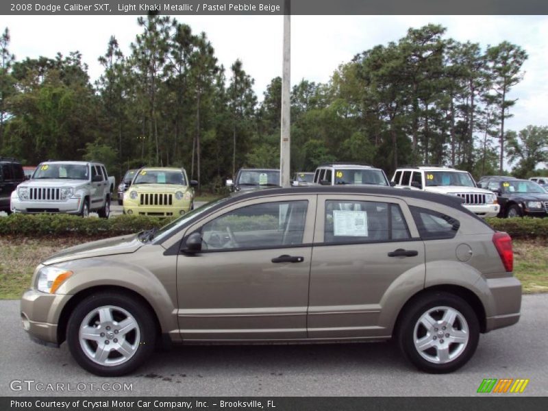 Light Khaki Metallic / Pastel Pebble Beige 2008 Dodge Caliber SXT
