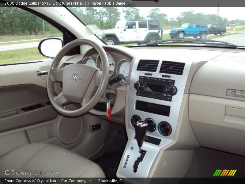 Light Khaki Metallic / Pastel Pebble Beige 2008 Dodge Caliber SXT