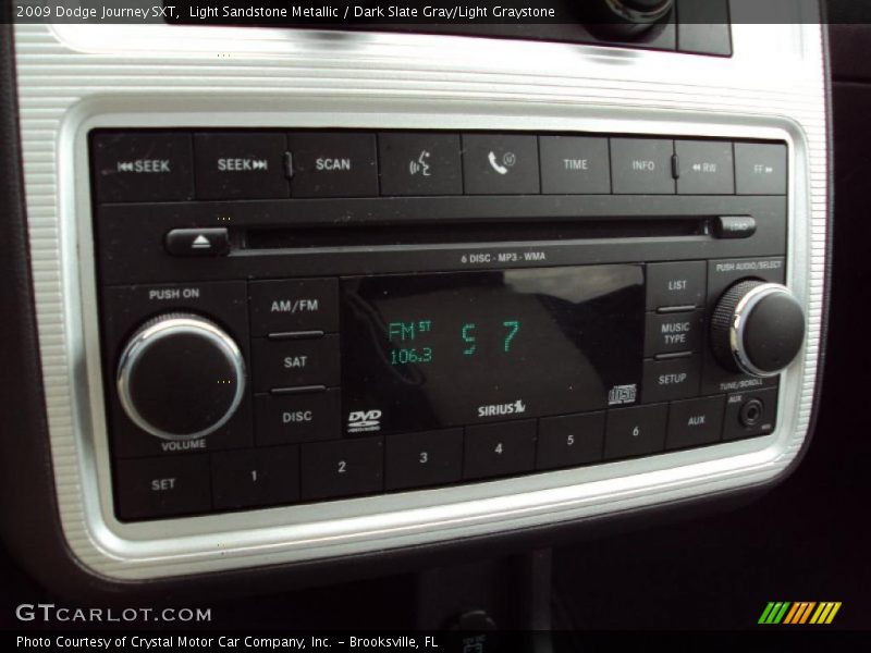 Light Sandstone Metallic / Dark Slate Gray/Light Graystone 2009 Dodge Journey SXT