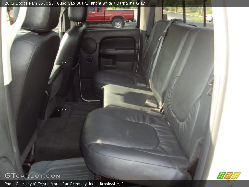 Bright White / Dark Slate Gray 2003 Dodge Ram 3500 SLT Quad Cab Dually