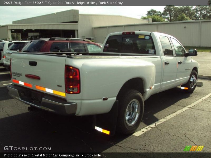 Bright White / Dark Slate Gray 2003 Dodge Ram 3500 SLT Quad Cab Dually
