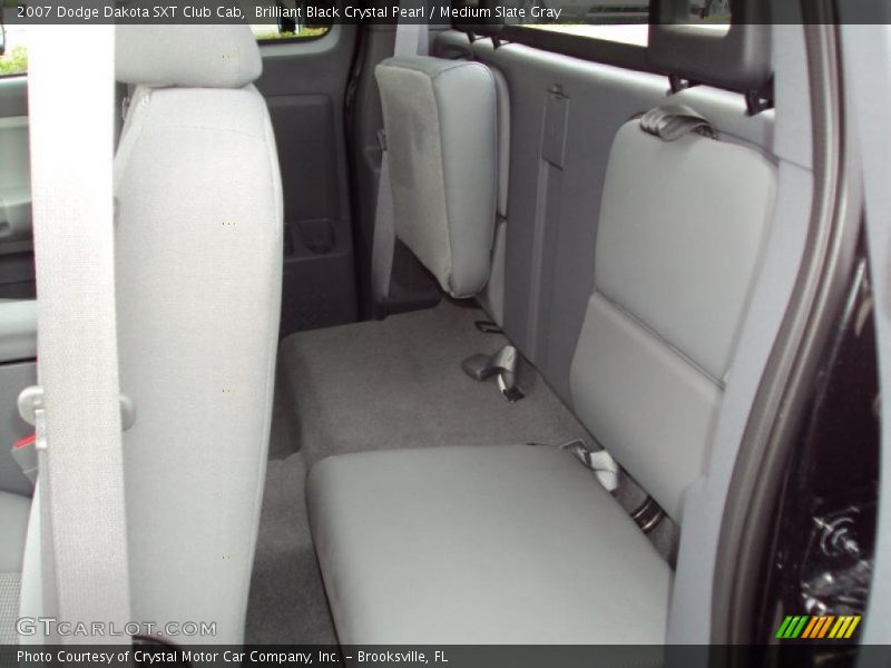 Brilliant Black Crystal Pearl / Medium Slate Gray 2007 Dodge Dakota SXT Club Cab