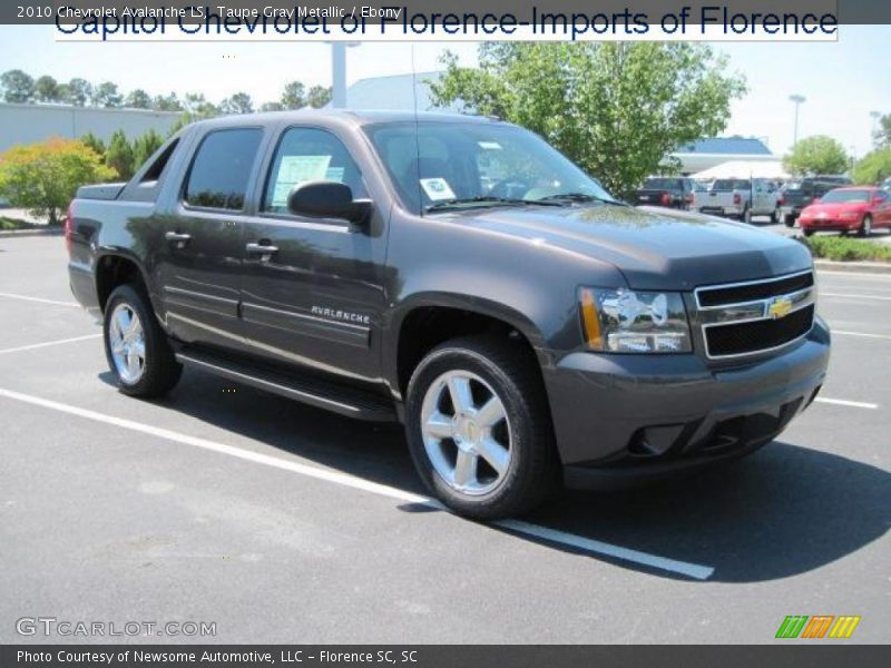 Taupe Gray Metallic / Ebony 2010 Chevrolet Avalanche LS
