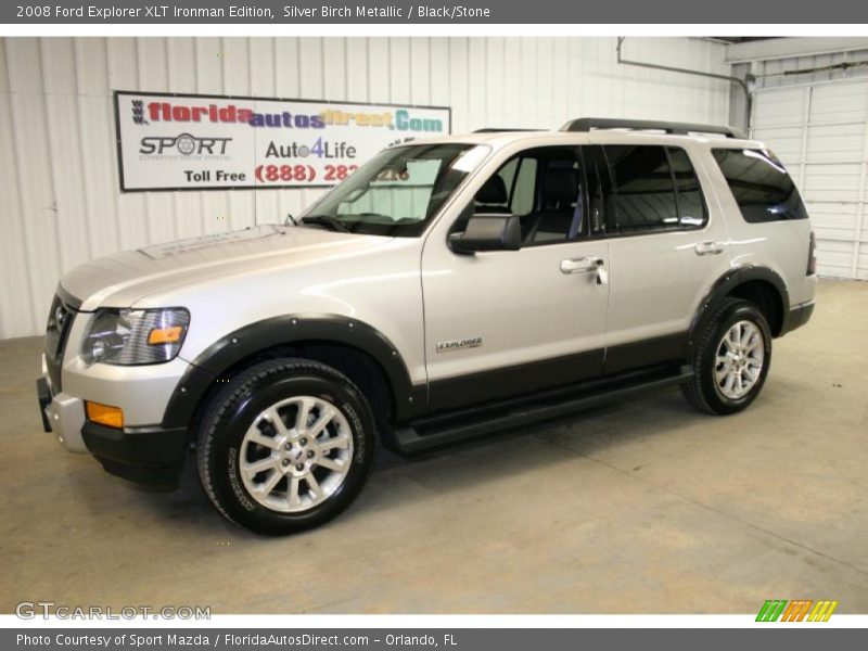 Silver Birch Metallic / Black/Stone 2008 Ford Explorer XLT Ironman Edition