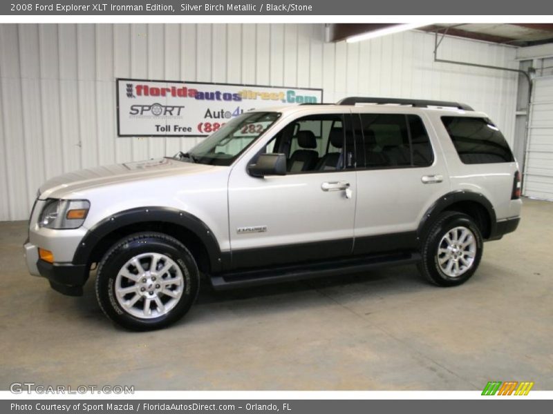 Silver Birch Metallic / Black/Stone 2008 Ford Explorer XLT Ironman Edition