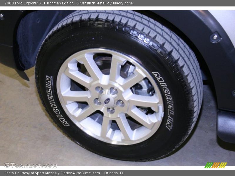 Silver Birch Metallic / Black/Stone 2008 Ford Explorer XLT Ironman Edition