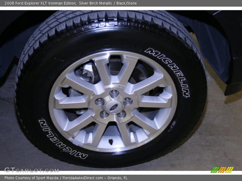 Silver Birch Metallic / Black/Stone 2008 Ford Explorer XLT Ironman Edition