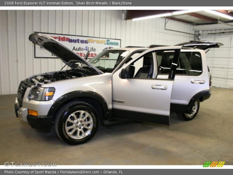 Silver Birch Metallic / Black/Stone 2008 Ford Explorer XLT Ironman Edition