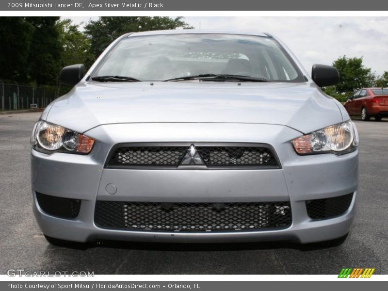 Apex Silver Metallic / Black 2009 Mitsubishi Lancer DE