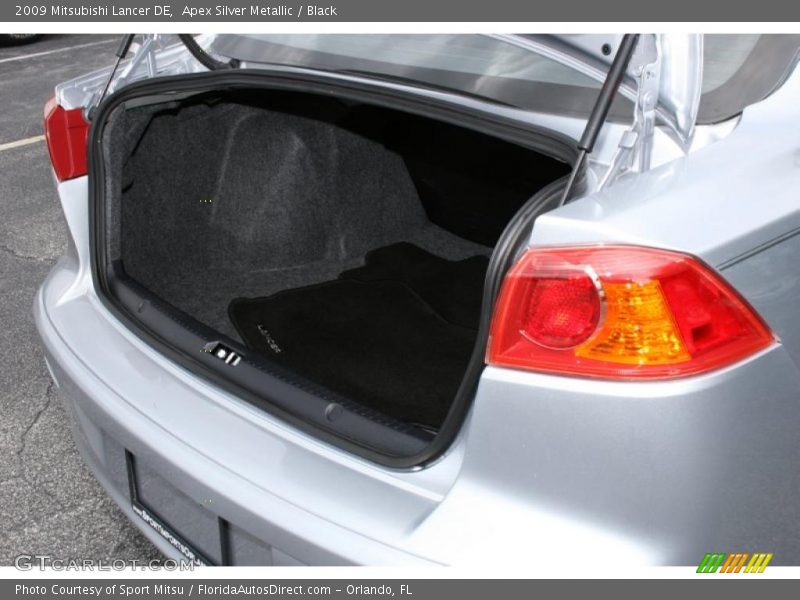 Apex Silver Metallic / Black 2009 Mitsubishi Lancer DE