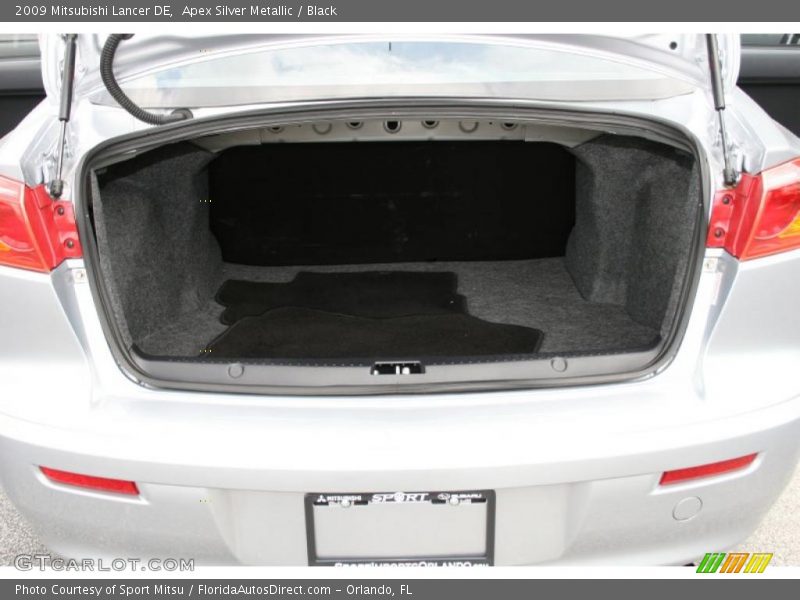Apex Silver Metallic / Black 2009 Mitsubishi Lancer DE
