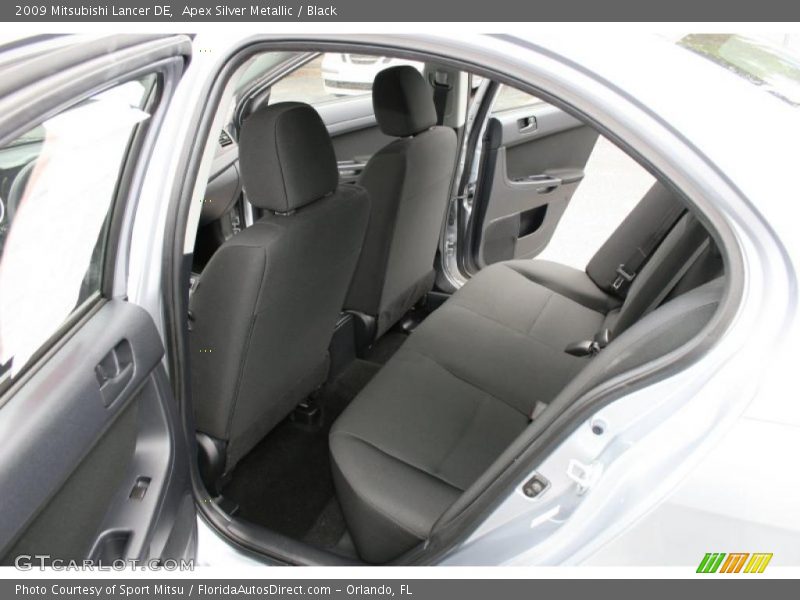 Apex Silver Metallic / Black 2009 Mitsubishi Lancer DE