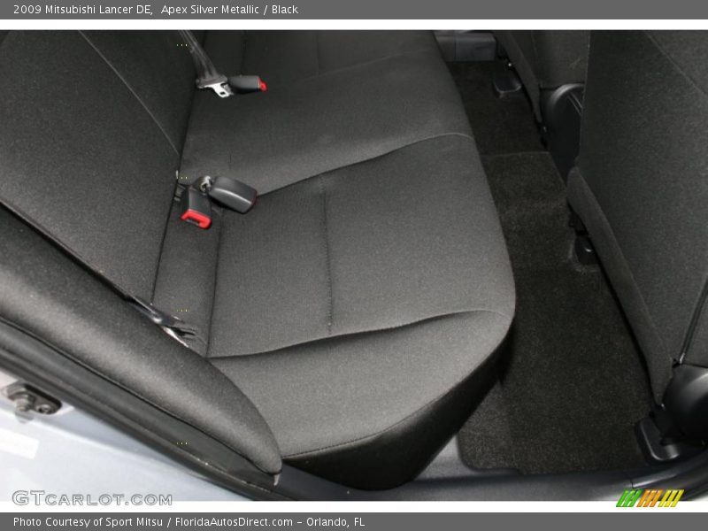 Apex Silver Metallic / Black 2009 Mitsubishi Lancer DE