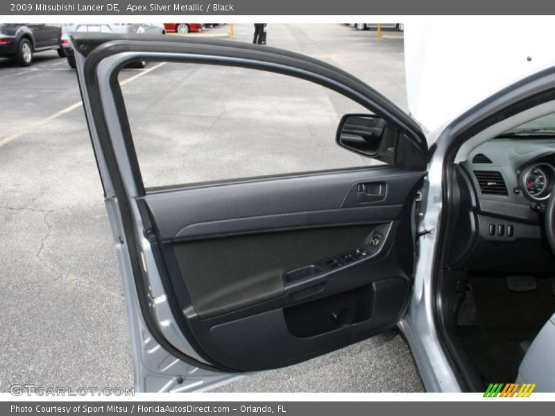 Apex Silver Metallic / Black 2009 Mitsubishi Lancer DE