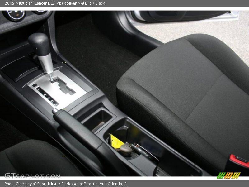 Apex Silver Metallic / Black 2009 Mitsubishi Lancer DE